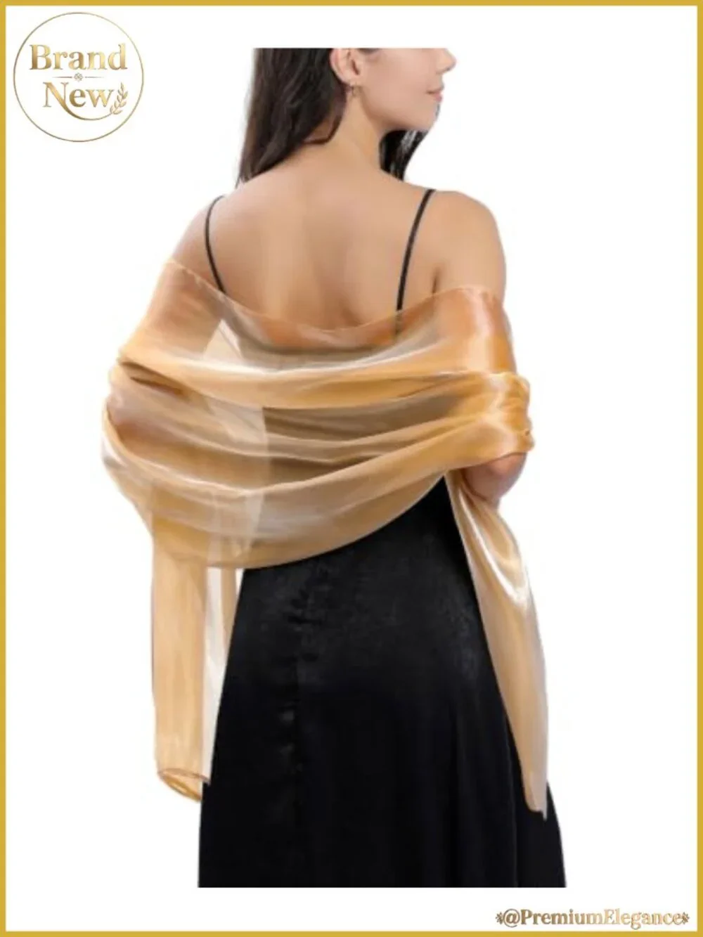 Sheer Organza Shawl Wrap Evening Dress Cover Up Formal Wedding
